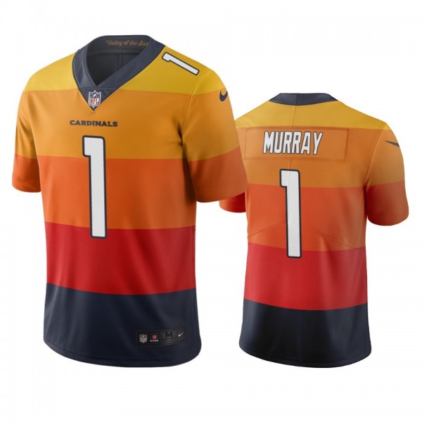 Arizona Cardinals #1 Kyler Murray Sunset Orange Vapor Limited City Edition NFL Jersey