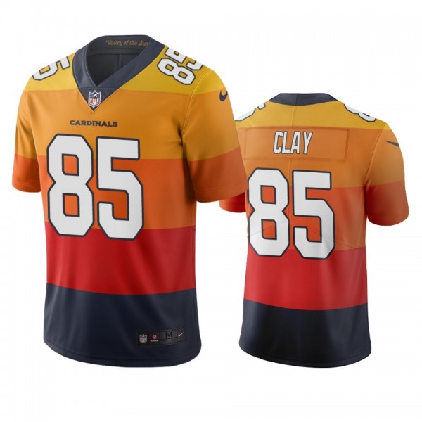Arizona Cardinals #85 Charles Clay Sunset Orange Vapor Limited City Edition NFL Jersey