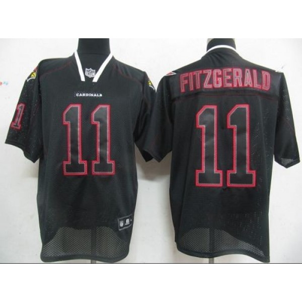 Cardinals #11 Larry Fitzgerald Lights Out Black Stitched NFL Jersey