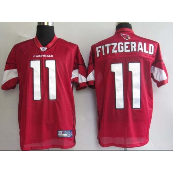 Cardinals #11 Larry Fitzgerald Red Stitched NFL Jersey
