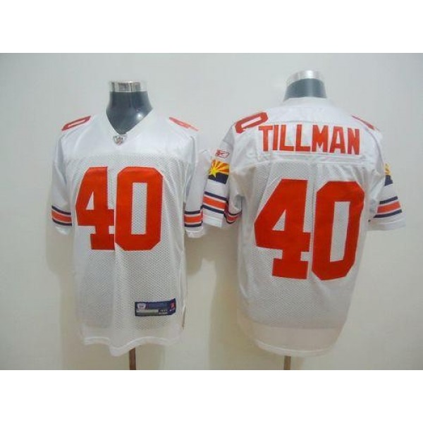 Cardinals #40 Pat Tillman White Throwback Stitched NFL Jersey