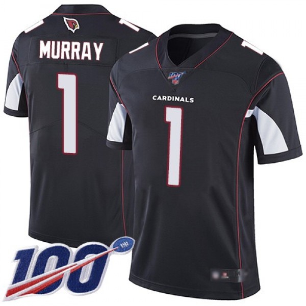 Nike Cardinals #1 Kyler Murray Black Alternate Men's Stitched NFL 100th Season Vapor Limited Jersey