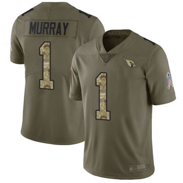 Nike Cardinals #1 Kyler Murray Olive/Camo Men's Stitched NFL Limited 2017 Salute to Service Jersey