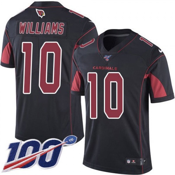 Nike Cardinals #10 Chad Williams Black Men's Stitched NFL Limited Rush 100th Season Jersey