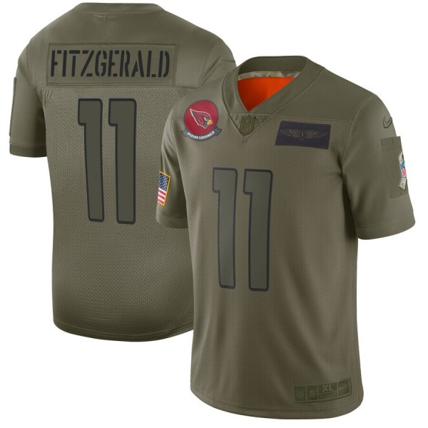 Nike Cardinals #11 Larry Fitzgerald Camo Men's Stitched NFL Limited 2019 Salute To Service Jersey