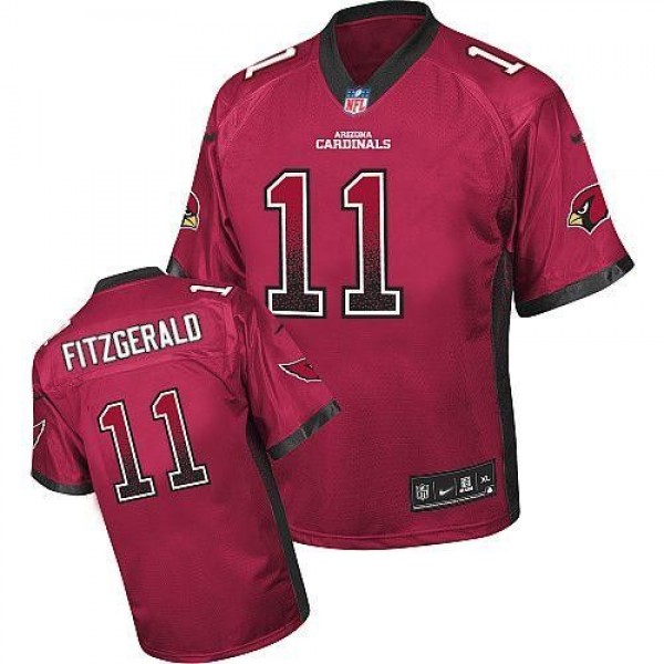 Nike Cardinals #11 Larry Fitzgerald Red Team Color Men's Stitched NFL Elite Drift Fashion Jersey