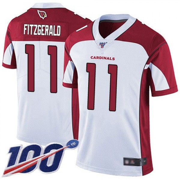 Nike Cardinals #11 Larry Fitzgerald White Men's Stitched NFL 100th Season Vapor Limited Jersey