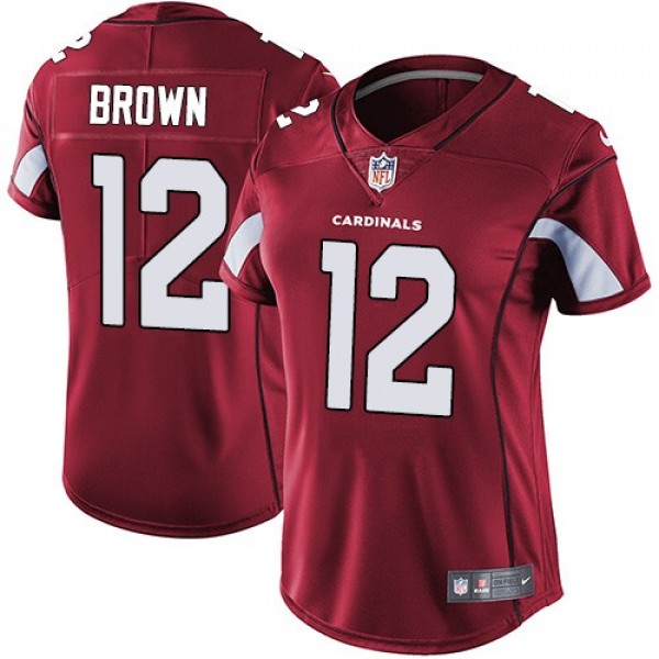 Women's Cardinals #12 John Brown Red Team Color Stitched NFL Vapor Untouchable Limited Jersey