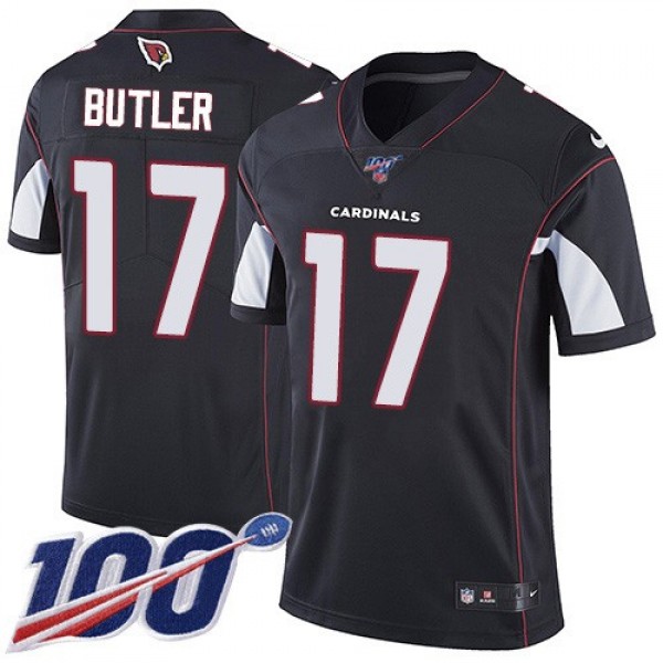 Nike Cardinals #17 Hakeem Butler Black Alternate Men's Stitched NFL 100th Season Vapor Limited Jersey