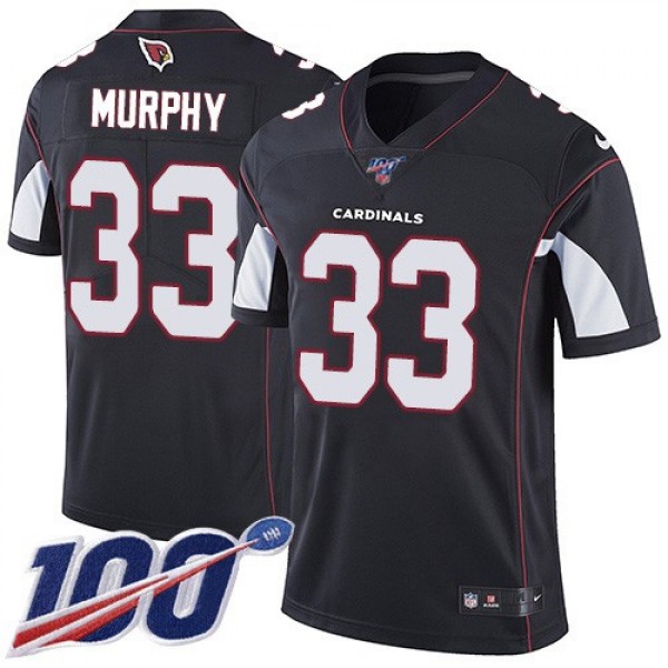 Nike Cardinals #33 Byron Murphy Black Alternate Men's Stitched NFL 100th Season Vapor Limited Jersey