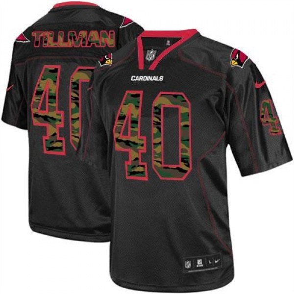 Nike Cardinals #40 Pat Tillman Black Men's Stitched NFL Elite Camo Fashion Jersey