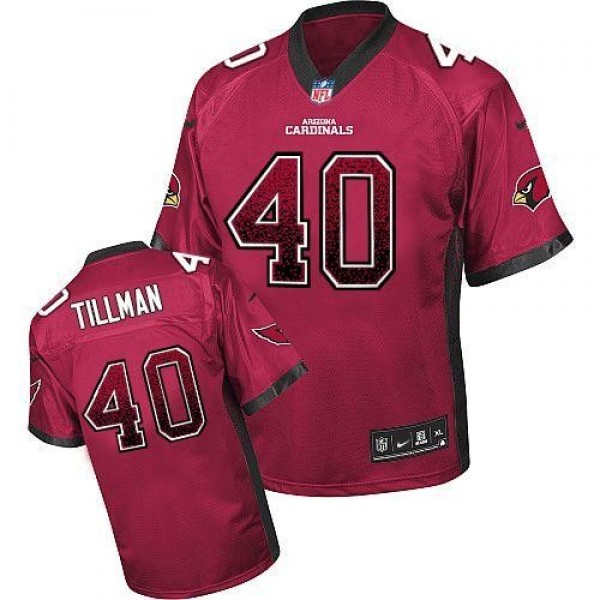 Nike Cardinals #40 Pat Tillman Red Team Color Men's Stitched NFL Elite Drift Fashion Jersey