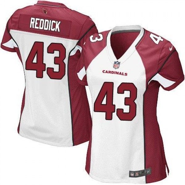 Women's Cardinals #43 Haason Reddick White Stitched NFL Elite Jersey