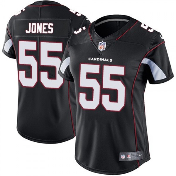 Women's Cardinals #55 Chandler Jones Black Alternate Stitched NFL Vapor Untouchable Limited Jersey