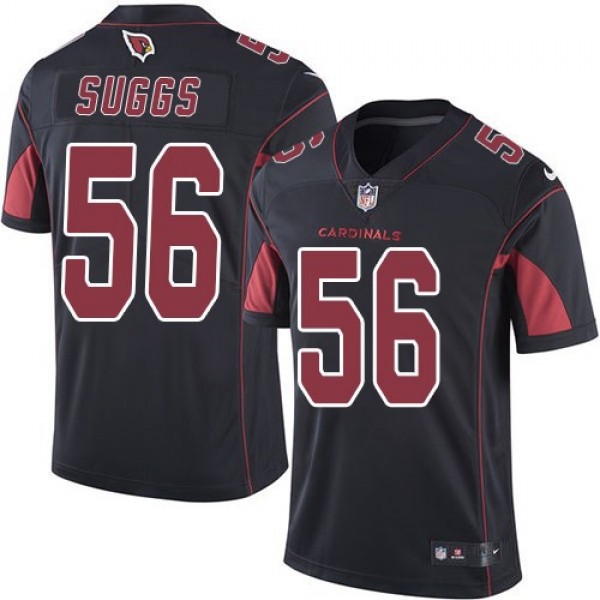 Nike Cardinals #56 Terrell Suggs Black Men's Stitched NFL Limited Rush Jersey