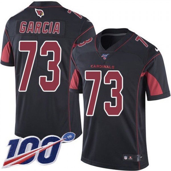 Nike Cardinals #73 Max Garcia Black Men's Stitched NFL Limited Rush 100th Season Jersey