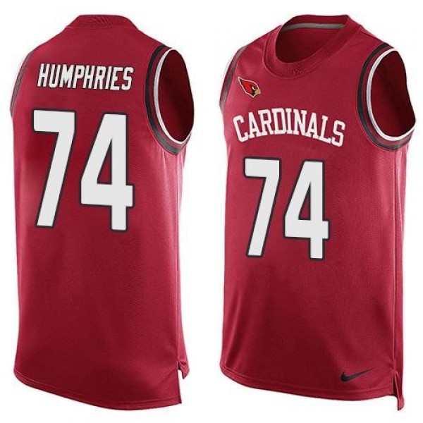 Nike Cardinals #74 D.J. Humphries Red Team Color Men's Stitched NFL Limited Tank Top Jersey