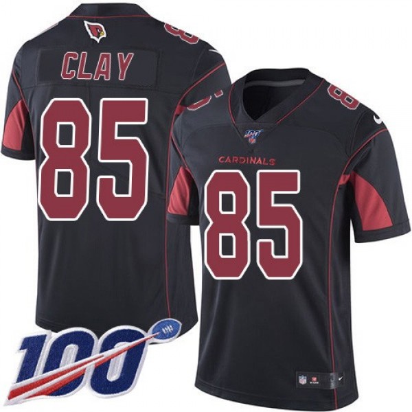 Nike Cardinals #85 Charles Clay Black Men's Stitched NFL Limited Rush 100th Season Jersey