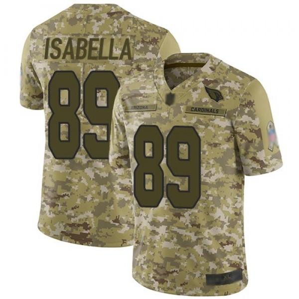 Nike Cardinals #89 Andy Isabella Camo Men's Stitched NFL Limited 2018 Salute to Service Jersey