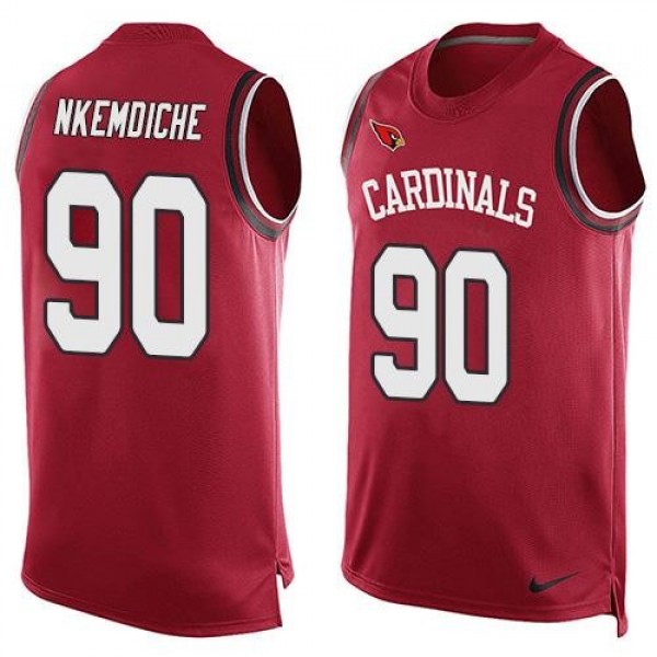Nike Cardinals #90 Robert Nkemdiche Red Team Color Men's Stitched NFL Limited Tank Top Jersey