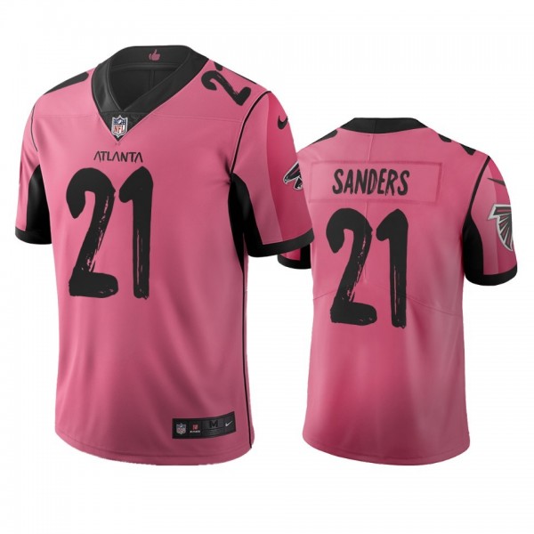 Atlanta Falcons #21 Deion Sanders Pink Vapor Limited City Edition NFL Jersey