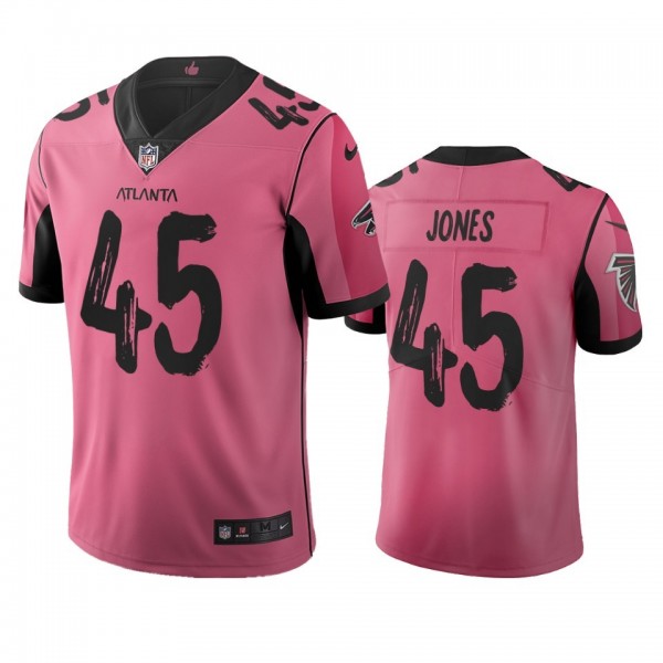 Atlanta Falcons #45 Deion Jones Pink Vapor Limited City Edition NFL Jersey