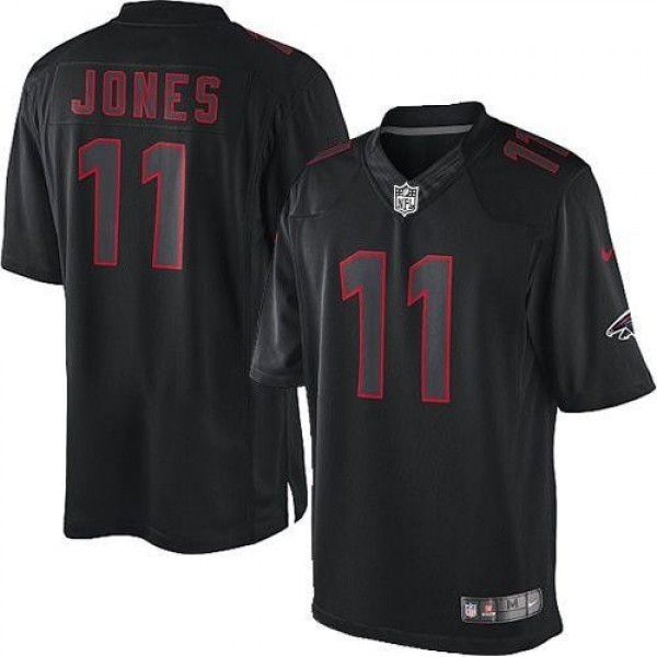 Nike Falcons #11 Julio Jones Black Men's Stitched NFL Impact Limited Jersey