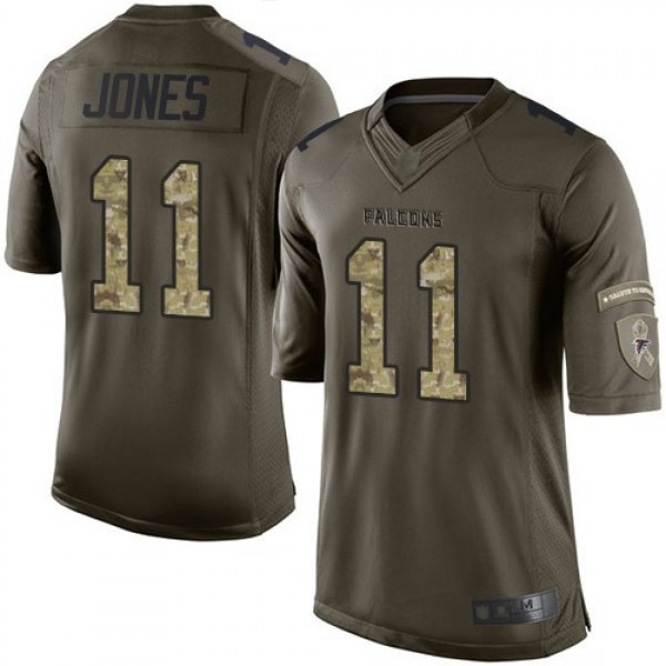 Nike Falcons #11 Julio Jones Green Men's Stitched NFL Limited 2015 Salute to Service Jersey