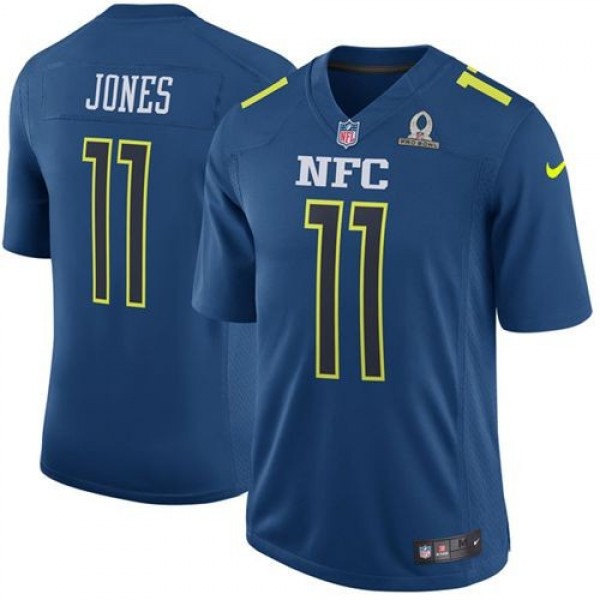 Nike Falcons #11 Julio Jones Navy Men's Stitched NFL Game NFC 2017 Pro Bowl Jersey