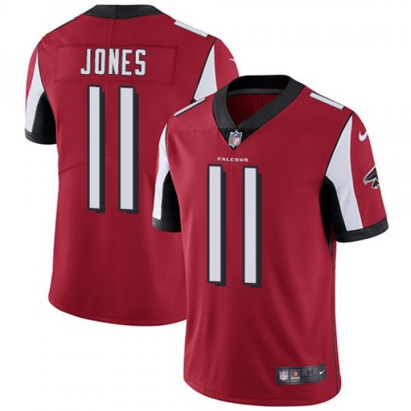 Nike Falcons #11 Julio Jones Red Team Color Men's Stitched NFL Vapor Untouchable Limited Jersey
