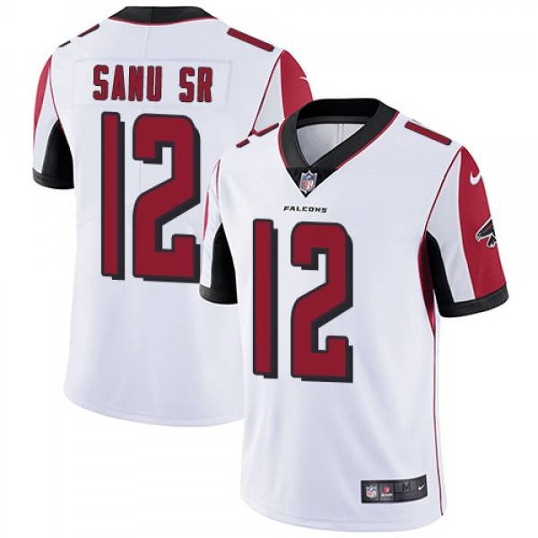 Nike Falcons #12 Mohamed Sanu Sr White Men's Stitched NFL Vapor Untouchable Limited Jersey
