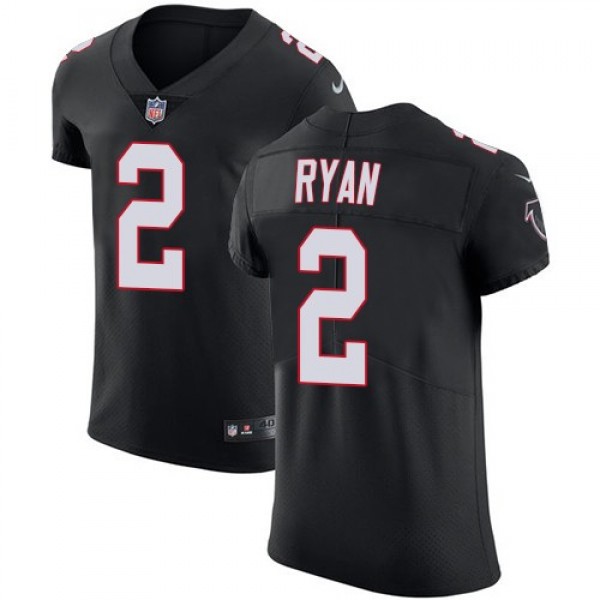Nike Falcons #2 Matt Ryan Black Alternate Men's Stitched NFL Vapor Untouchable Elite Jersey