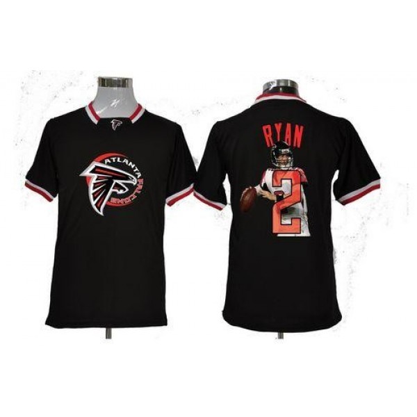 Nike Falcons #2 Matt Ryan Black Men's NFL Game All Star Fashion Jersey
