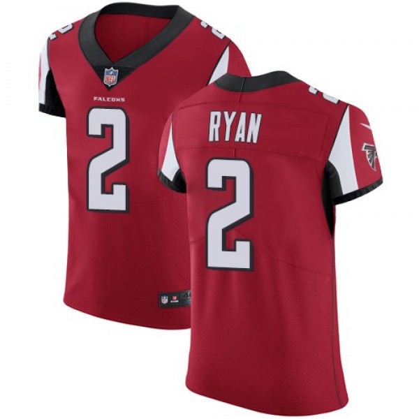 Nike Falcons #2 Matt Ryan Red Team Color Men's Stitched NFL Vapor Untouchable Elite Jersey