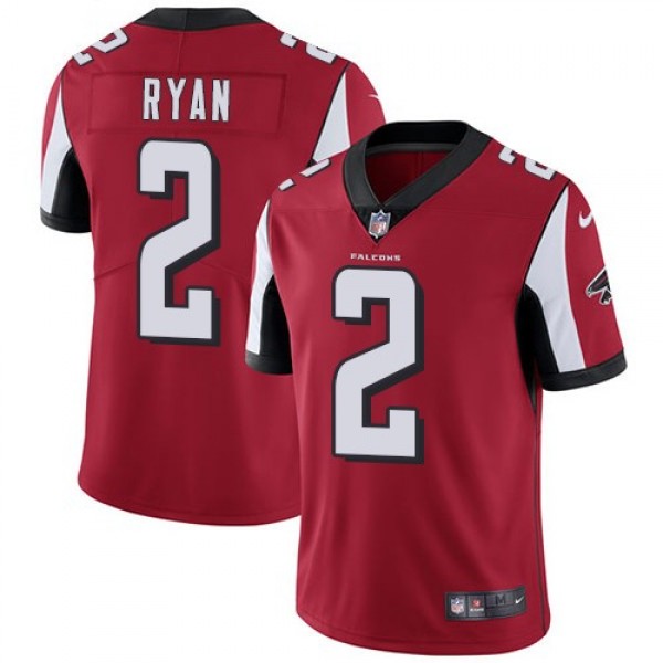 Nike Falcons #2 Matt Ryan Red Team Color Men's Stitched NFL Vapor Untouchable Limited Jersey