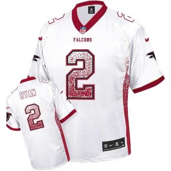 Nike Falcons #2 Matt Ryan White Men's Stitched NFL Elite Drift Fashion Jersey
