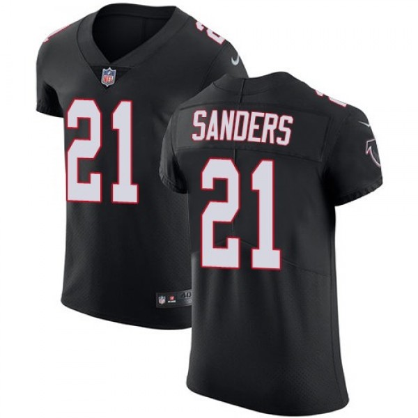 Nike Falcons #21 Deion Sanders Black Alternate Men's Stitched NFL Vapor Untouchable Elite Jersey
