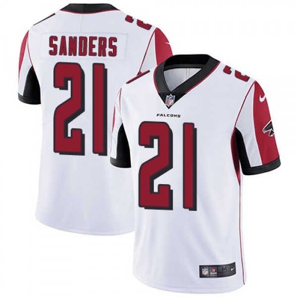 Nike Falcons #21 Deion Sanders White Men's Stitched NFL Vapor Untouchable Limited Jersey