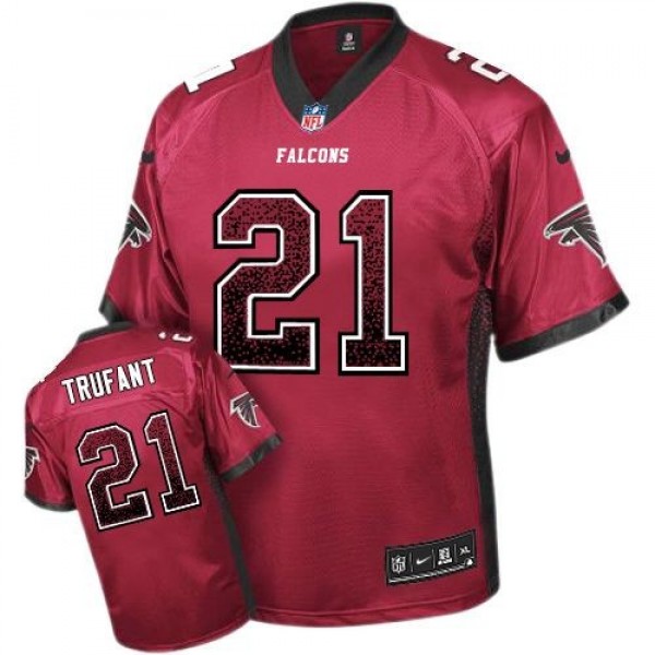 Nike Falcons #21 Desmond Trufant Red Team Color Men's Stitched NFL Elite Drift Fashion Jersey