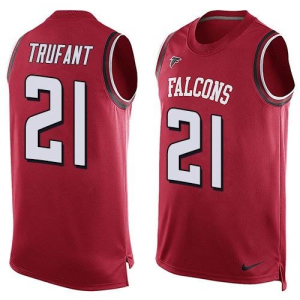 Nike Falcons #21 Desmond Trufant Red Team Color Men's Stitched NFL Limited Tank Top Jersey