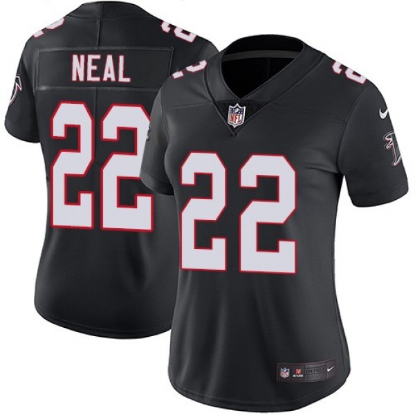 Women's Falcons #22 Keanu Neal Black Alternate Stitched NFL Vapor Untouchable Limited Jersey