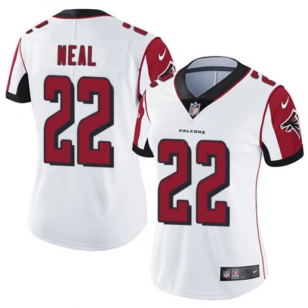 Women's Falcons #22 Keanu Neal White Stitched NFL Vapor Untouchable Limited Jersey