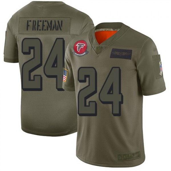 Nike Falcons #24 Devonta Freeman Camo Men's Stitched NFL Limited 2019 Salute To Service Jersey