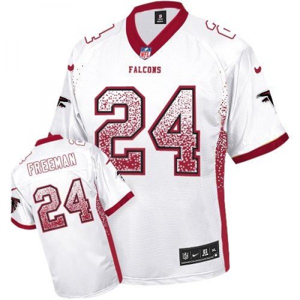 Nike Falcons #24 Devonta Freeman White Men's Stitched NFL Elite Drift Fashion Jersey