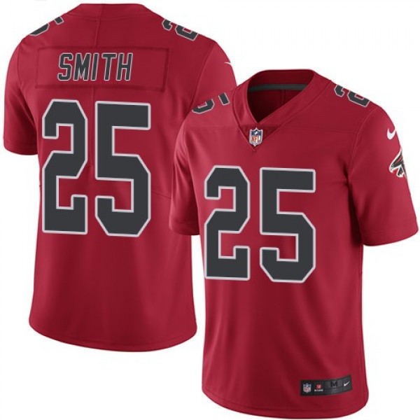 Nike Falcons #25 Ito Smith Red Men's Stitched NFL Limited Rush Jersey