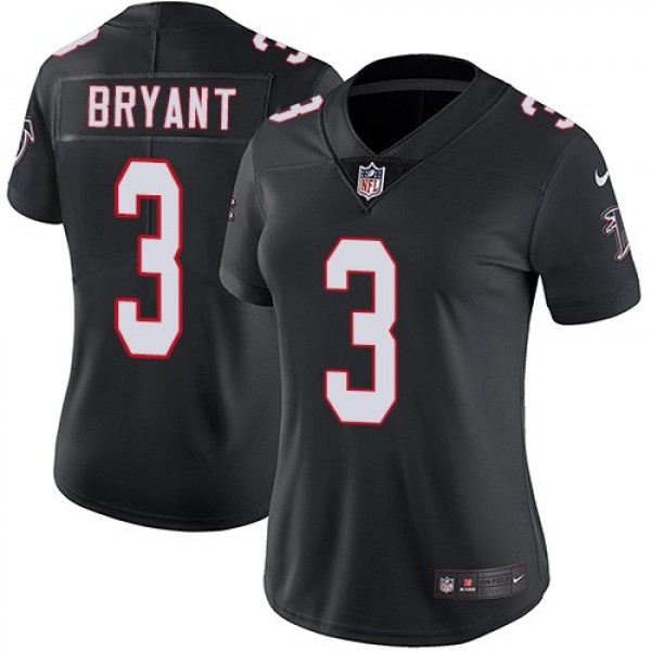 Women's Falcons #3 Matt Bryant Black Alternate Stitched NFL Vapor Untouchable Limited Jersey