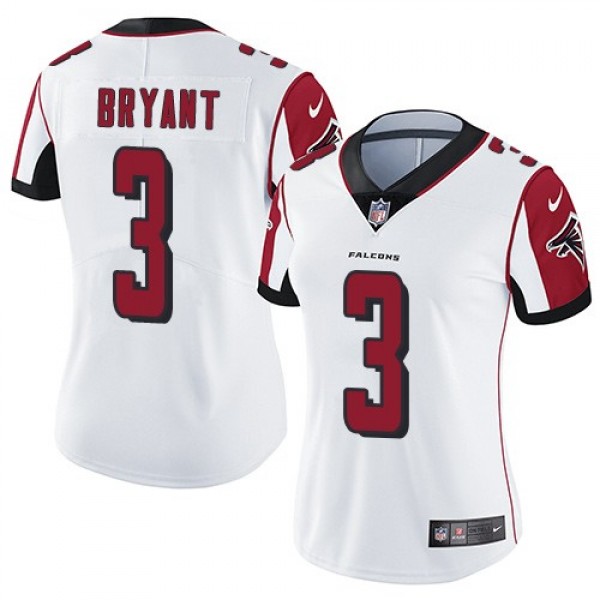 Women's Falcons #3 Matt Bryant White Stitched NFL Vapor Untouchable Limited Jersey