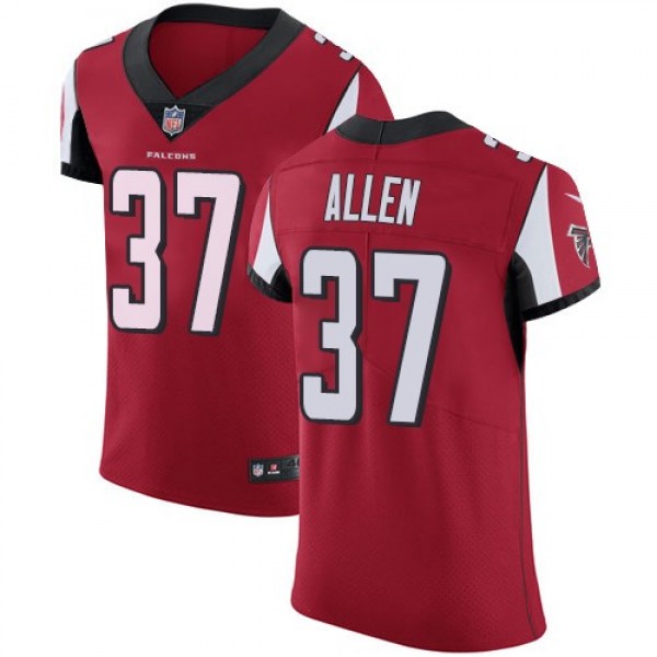 Nike Falcons #37 Ricardo Allen Red Team Color Men's Stitched NFL Vapor Untouchable Elite Jersey