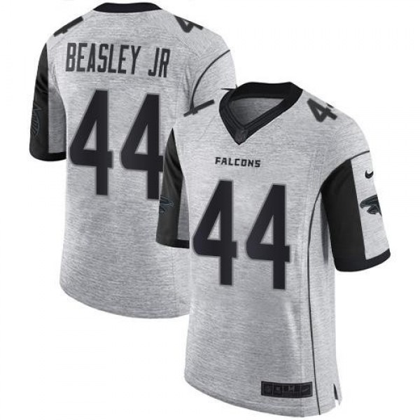 Nike Falcons #44 Vic Beasley Jr Gray Men's Stitched NFL Limited Gridiron Gray II Jersey