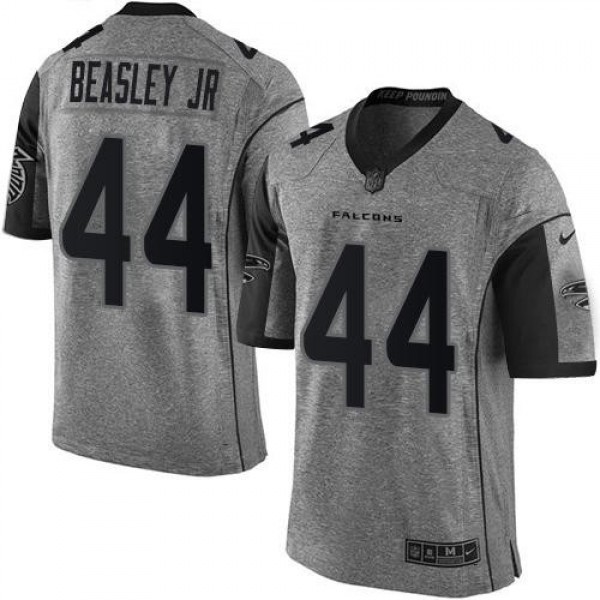 Nike Falcons #44 Vic Beasley Jr Gray Men's Stitched NFL Limited Gridiron Gray Jersey